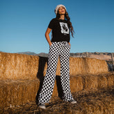 Audrey Trouser, Black and White Check