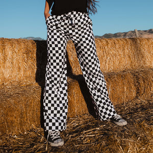 Audrey Trouser, Black and White Check