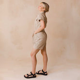 City Romper, Brown Canvas