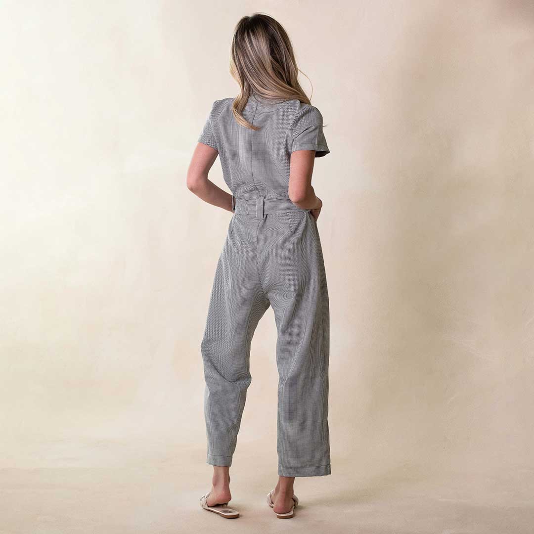 City Jumpsuit, Houndstooth - Albion Fit