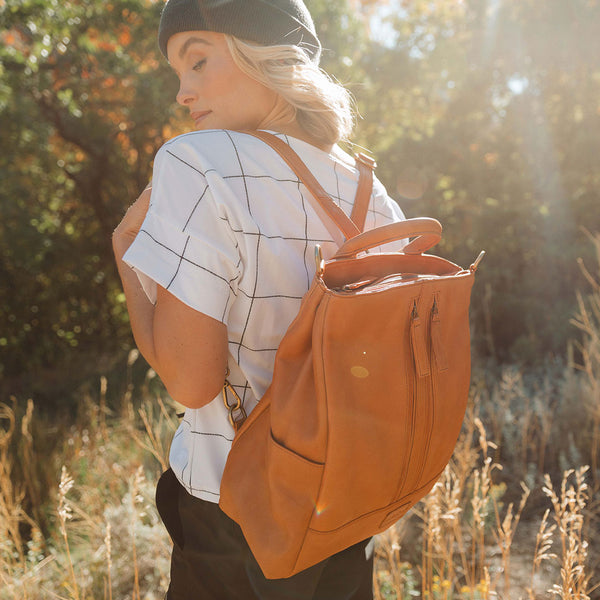 The Compass Satchel Tan Albion