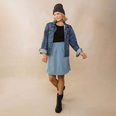 Club Skirt, Dusk Blue