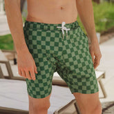 Wind and Sea Shorts, Green Check