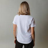 Ribbed Basic Crew Neck Tee, White