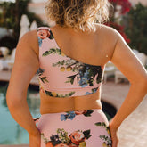 Rose Pink Icon Swim Crop