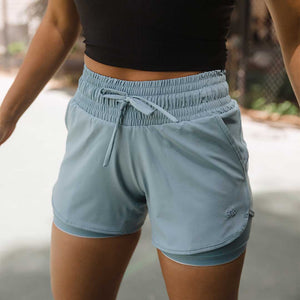 French Blue Lunge Shorts