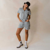 City Romper, Houndstooth