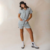 City Romper, Houndstooth