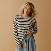 Navy Stripe Sweater