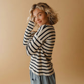 Navy Stripe Sweater