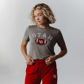 Utah Boyfriend Tee, Grey U of U Football