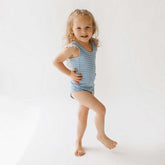 Mini Ruffle One-Piece, Bluebell