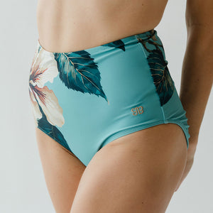 Turquoise Rica High-Waisted Bottoms