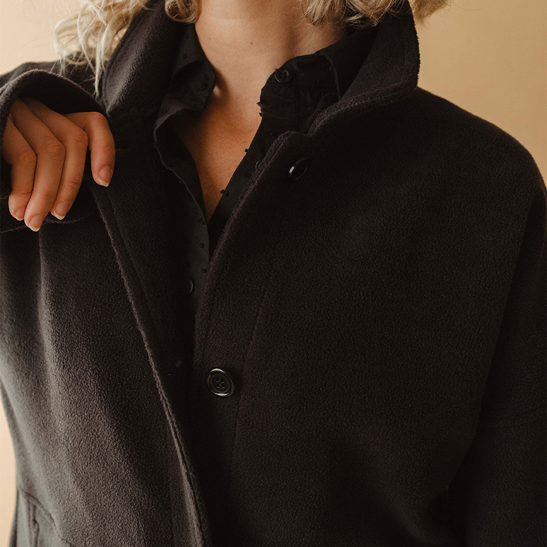 Midway Fleece Trench, Black - Albion Fit