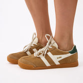 Gola Elan Sneakers, Brown Sugar/Evergreen