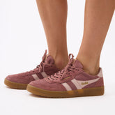 Gola Hawk Suede Sneakers, Brown Rose/Chalk