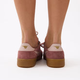 Gola Hawk Suede Sneakers, Brown Rose/Chalk
