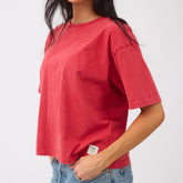 Perfect Oversized Cotton Tee, Red