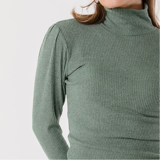 Sydney Turtleneck, Dusty Green - Albion Fit