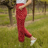 Disney Cargo Joggers, Red Minnie Dot