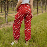 Disney Cargo Joggers, Red Minnie Dot