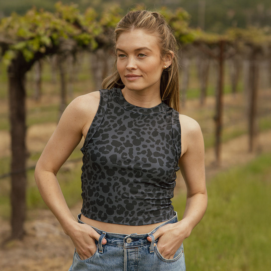 Disney Mickey High Neck Tank, Camo