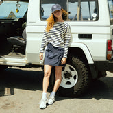 Mini Cargo Skirt, True Blue