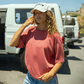 Perfect Oversized Bamboo Tee, Scarlet