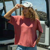 Perfect Oversized Bamboo Tee, Scarlet