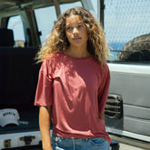 Perfect Oversized Bamboo Tee, Scarlet