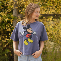 Disney Mickey Oversized Tee, Blue - Albion Fit