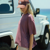 Perfect Oversized Bamboo Tee, Plum