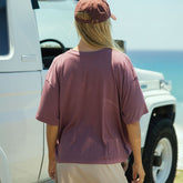 Perfect Oversized Bamboo Tee, Plum