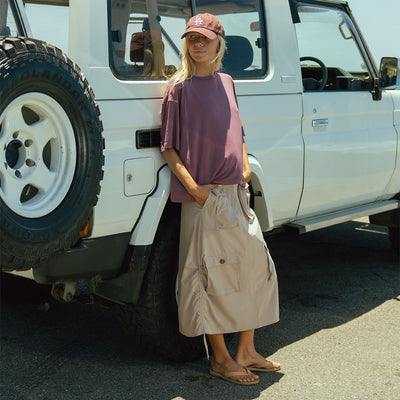 Maxi Cargo Skirt, Cobblestone