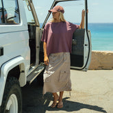 Perfect Oversized Bamboo Tee, Plum