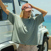 Perfect Oversized Bamboo Tee, Clover