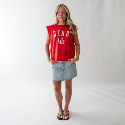 Utah Muscle Tee, Red