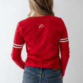 Utah Long Sleeve Baby Tee, Red