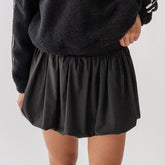 Bubble Tennis Skirt, Black