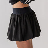 Bubble Tennis Skirt, Black