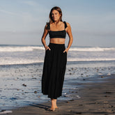 Matte Black Bella Crop Top