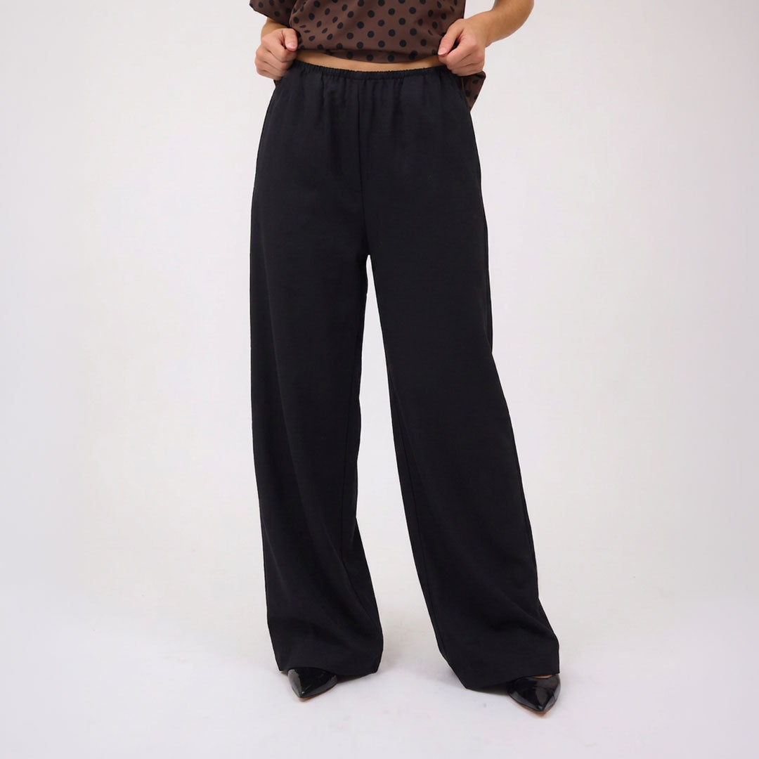 Slip On Trouser, Black - Albion Fit