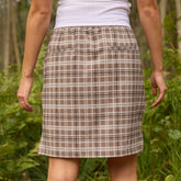 The Away Skirt, Toffee Plaid