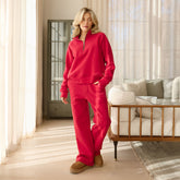 Jab Terry Pants, Red