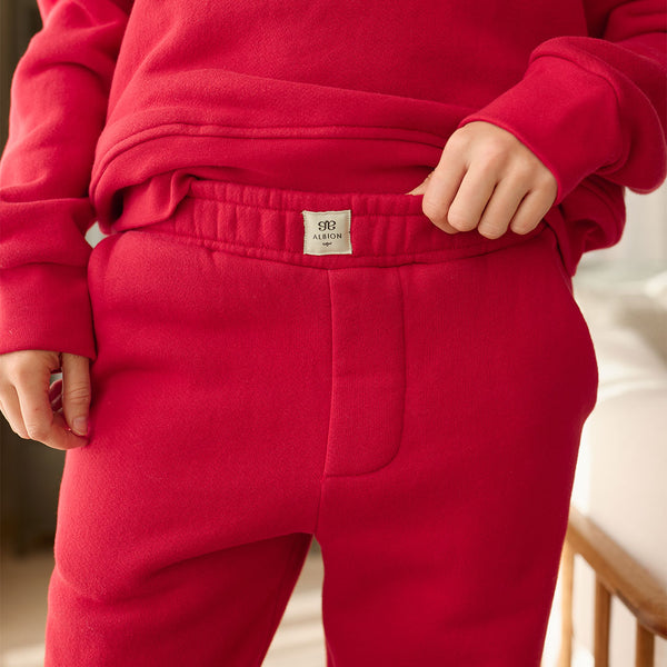 Jab Terry Pants, Red - Albion Fit