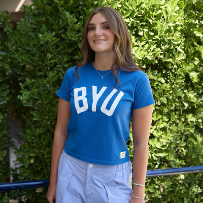 BYU Laguna Cotton Tee, Royal - BYU