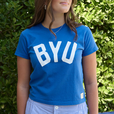 BYU Laguna Cotton Tee, Royal - BYU