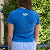 BYU Laguna Cotton Tee, Royal - BYU
