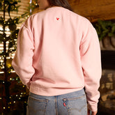 Disney Mickey Mouse Peppermint Crew Sweatshirt, Pink