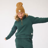 Oxford Terry Zip-Up, Green